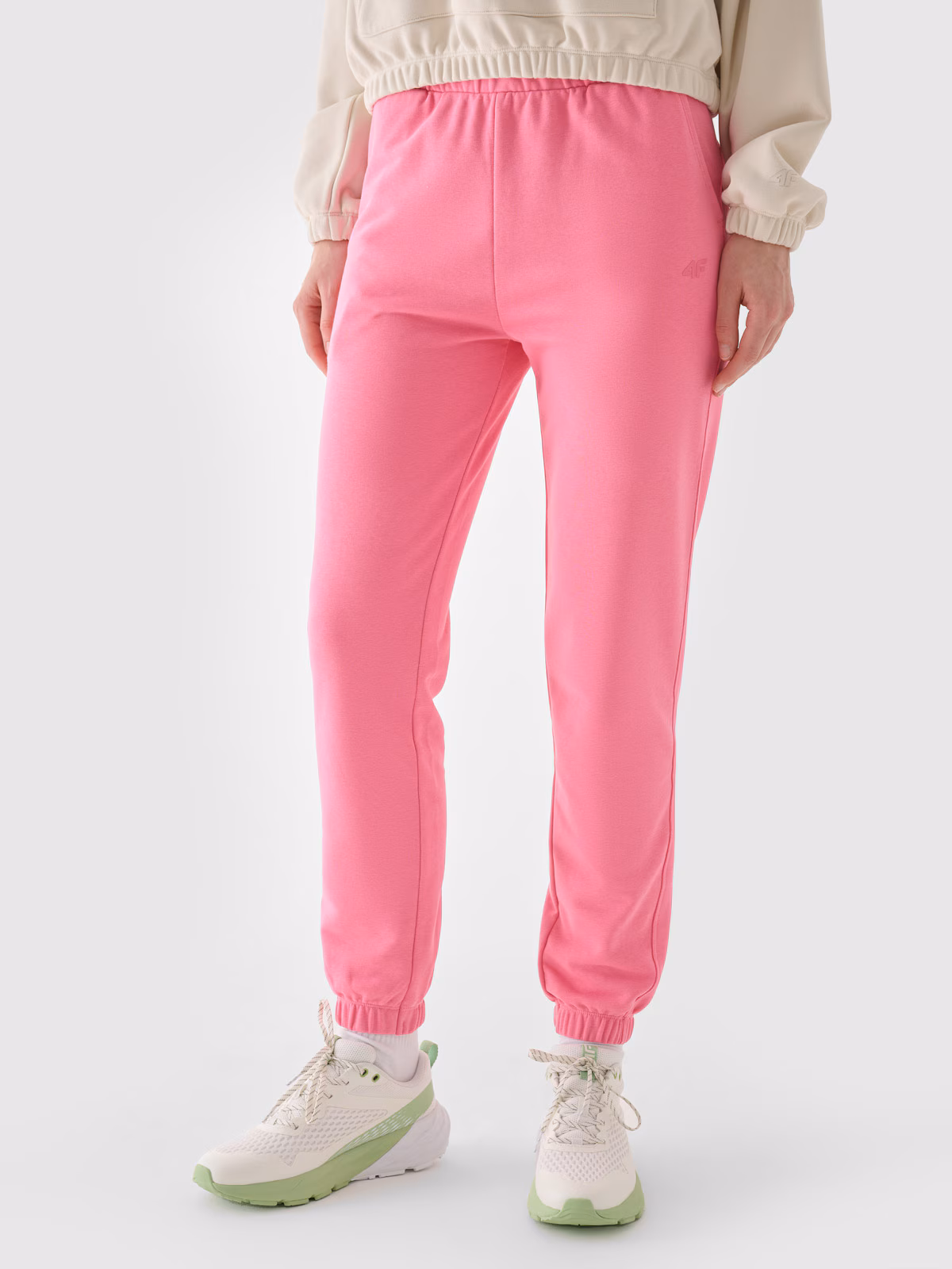 Spodnie dresowe joggery damskie - niebieskie