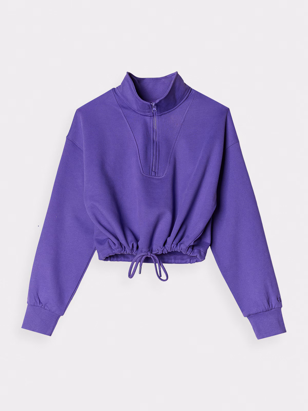 Bluza dresowa bez kaptura damska 4F x Anna Lewandowska - fioletowa