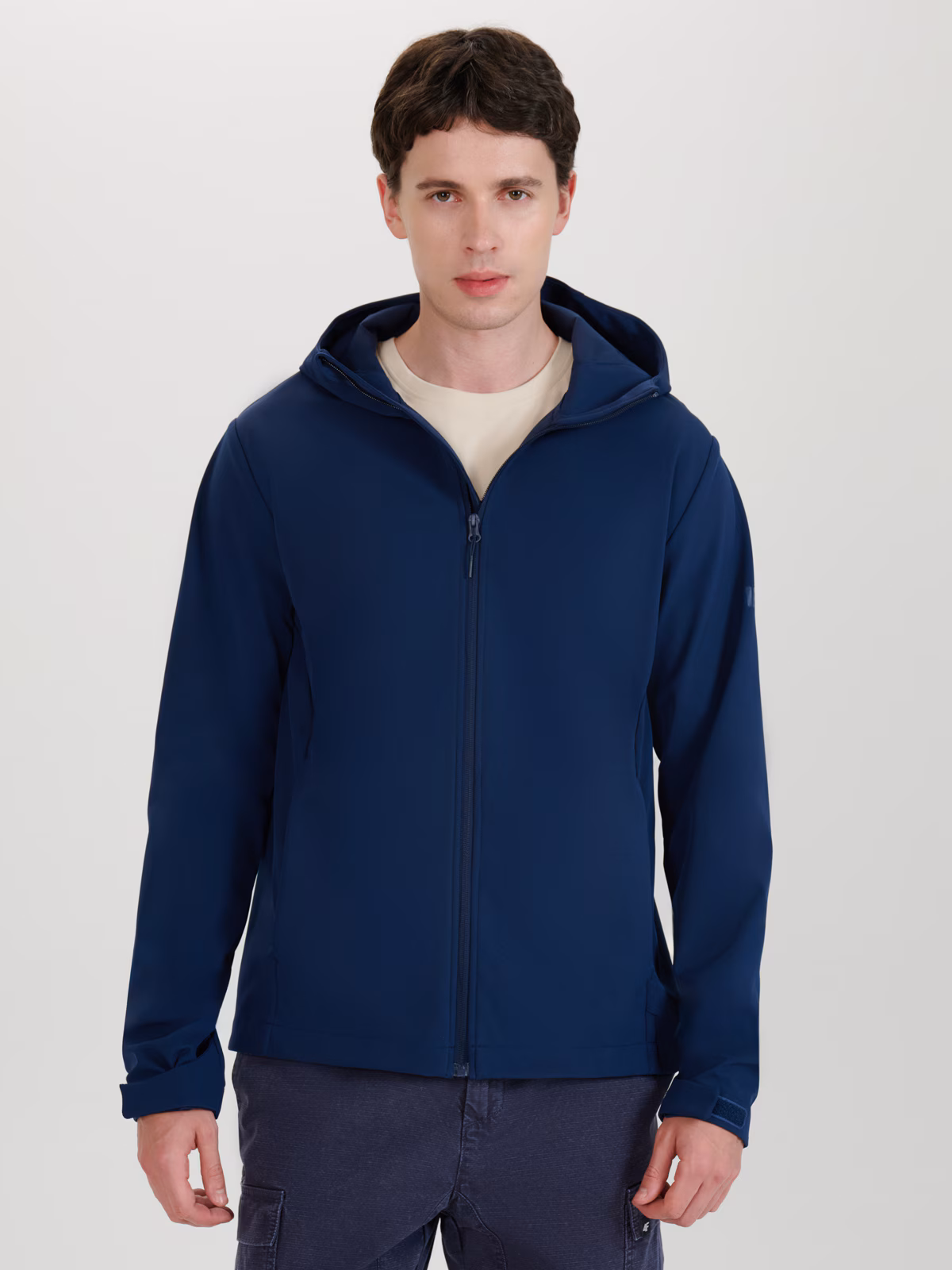 Kurtka softshell wiatroodporna membrana 5000 męska - czarna