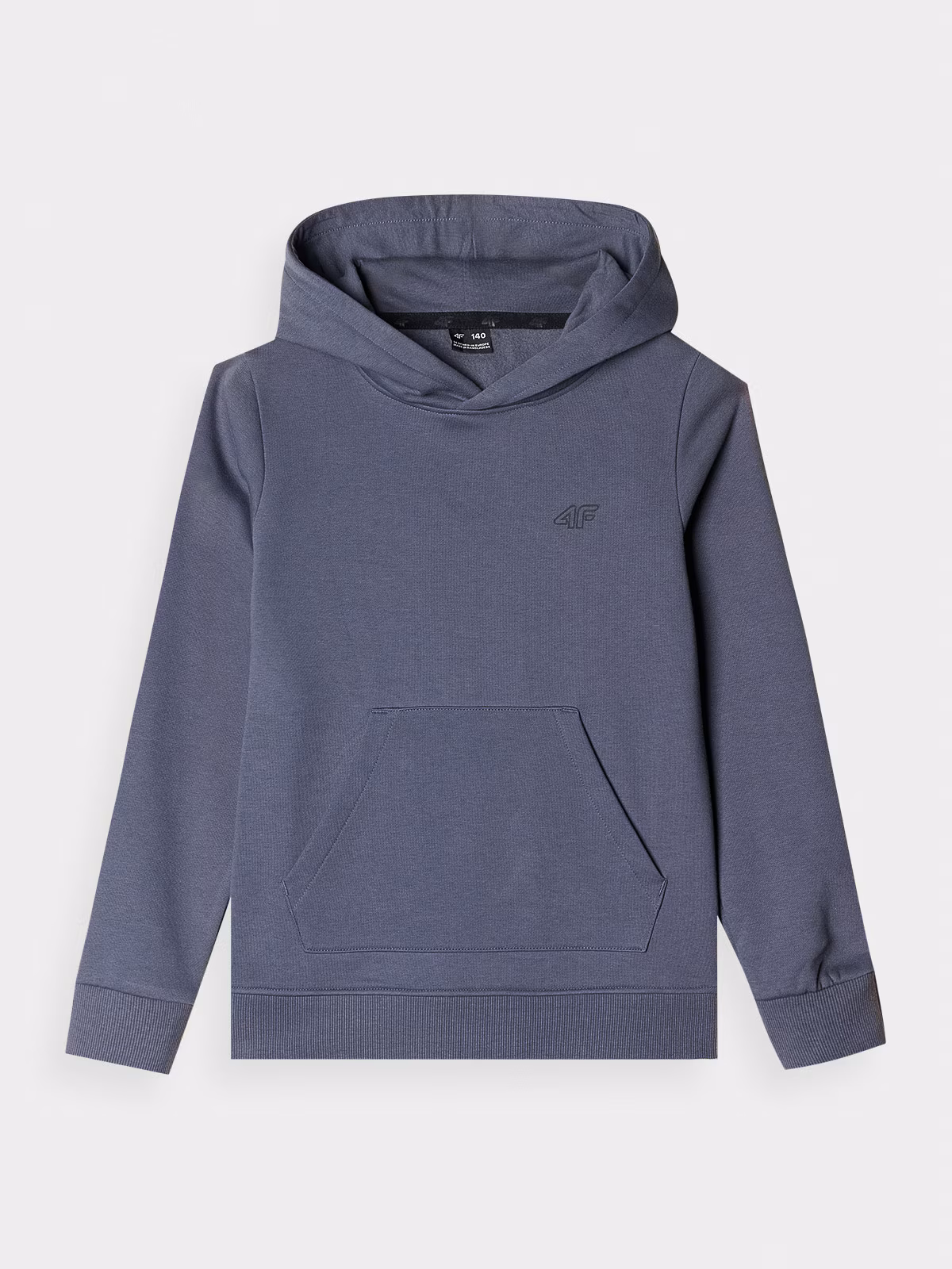 Bluza dresowa nierozpinana z kapturem chłopięca - niebieska