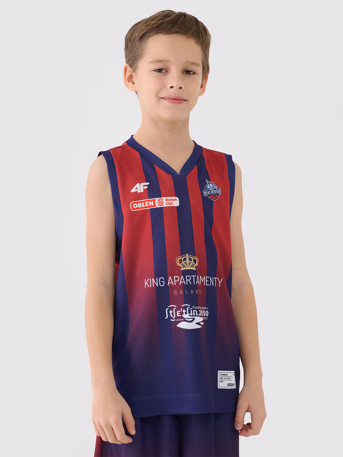 Koszulka meczowa replika wyjazdowa z sezonu 2024/25 dziecięca 4F x PLK - KING Szczecin - multikolor