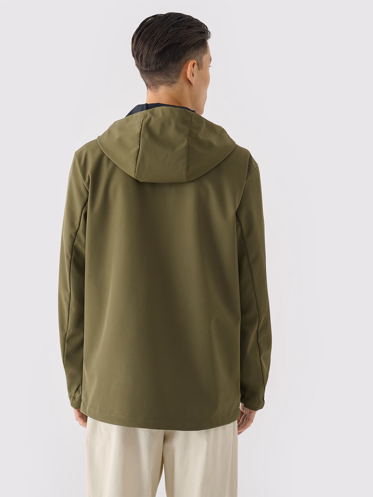 Kurtka softshell wiatroodporna membrana 8000 męska - niebieska