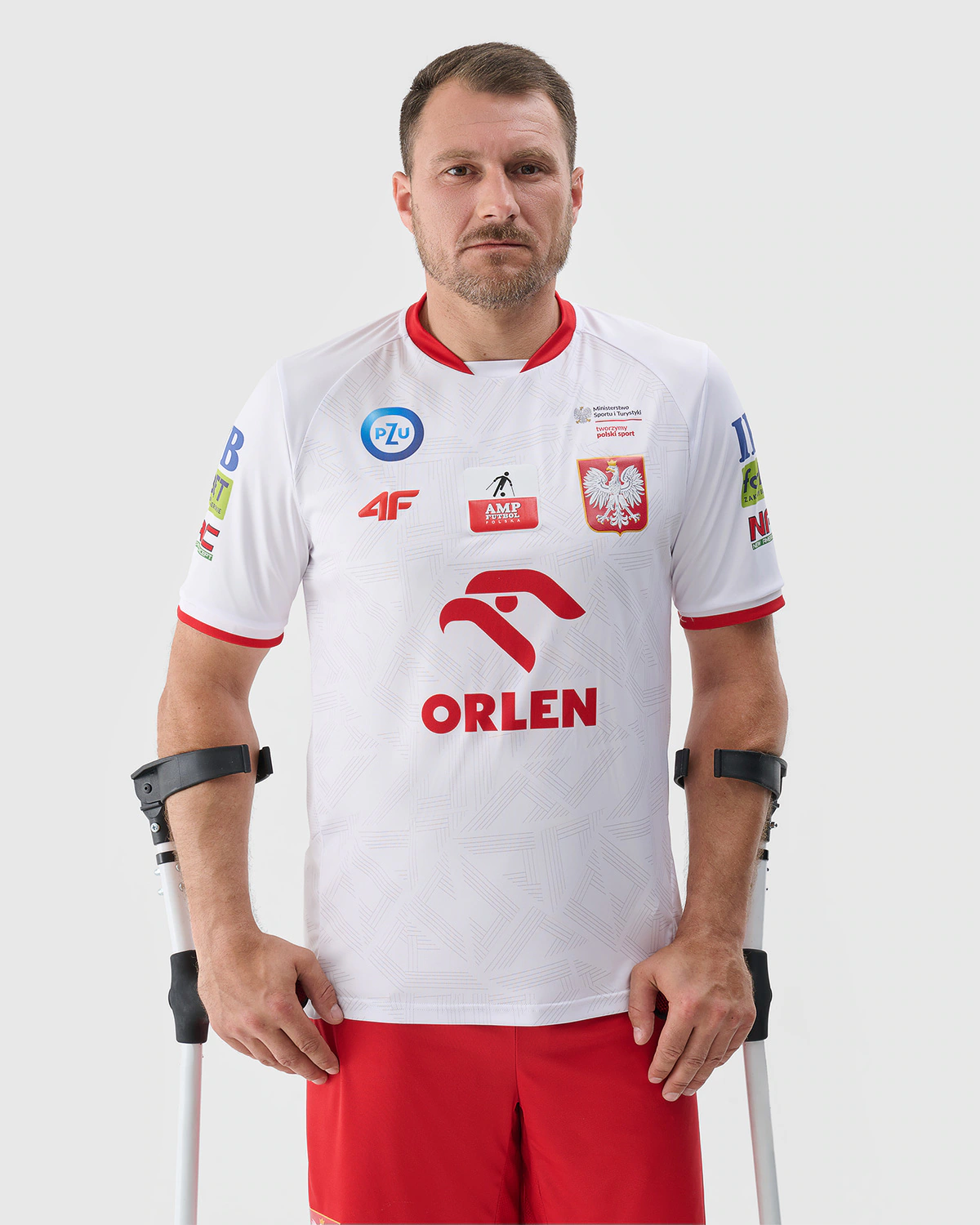 Koszulka replika domowa AMP Futbol męska - biała