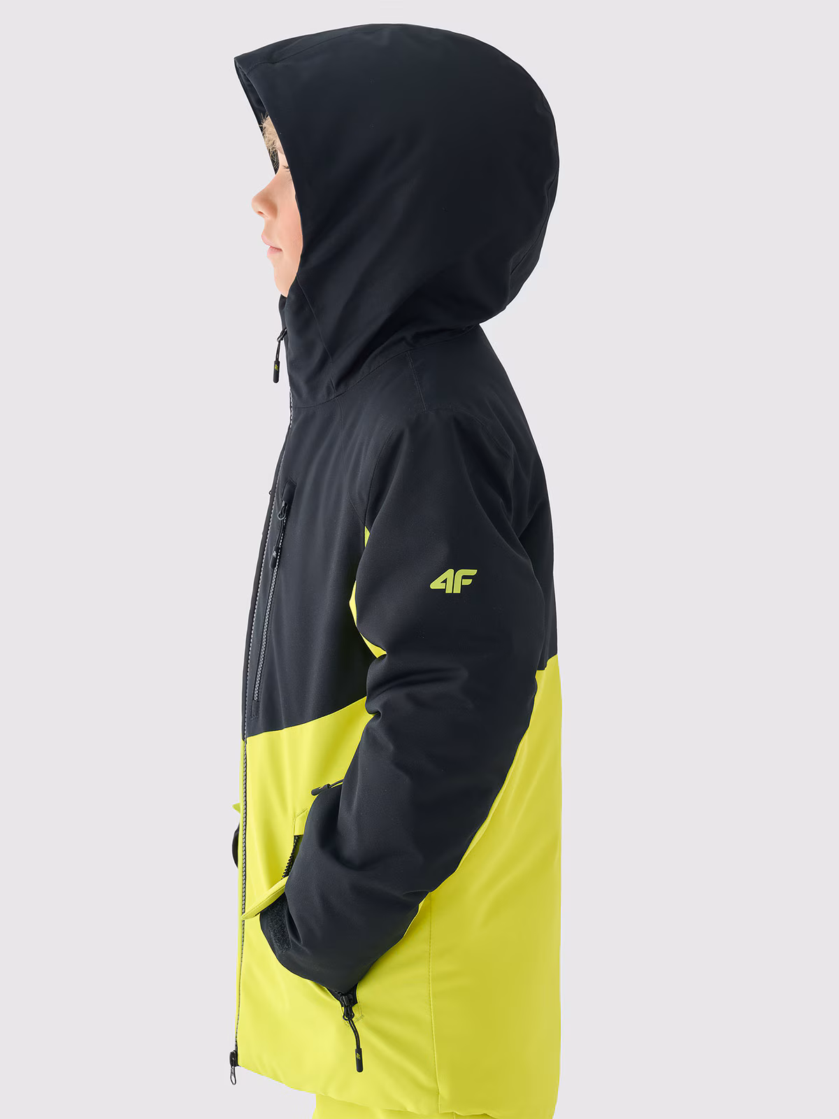 Kurtka narciarska membrana 10000 chłopięca - zielona