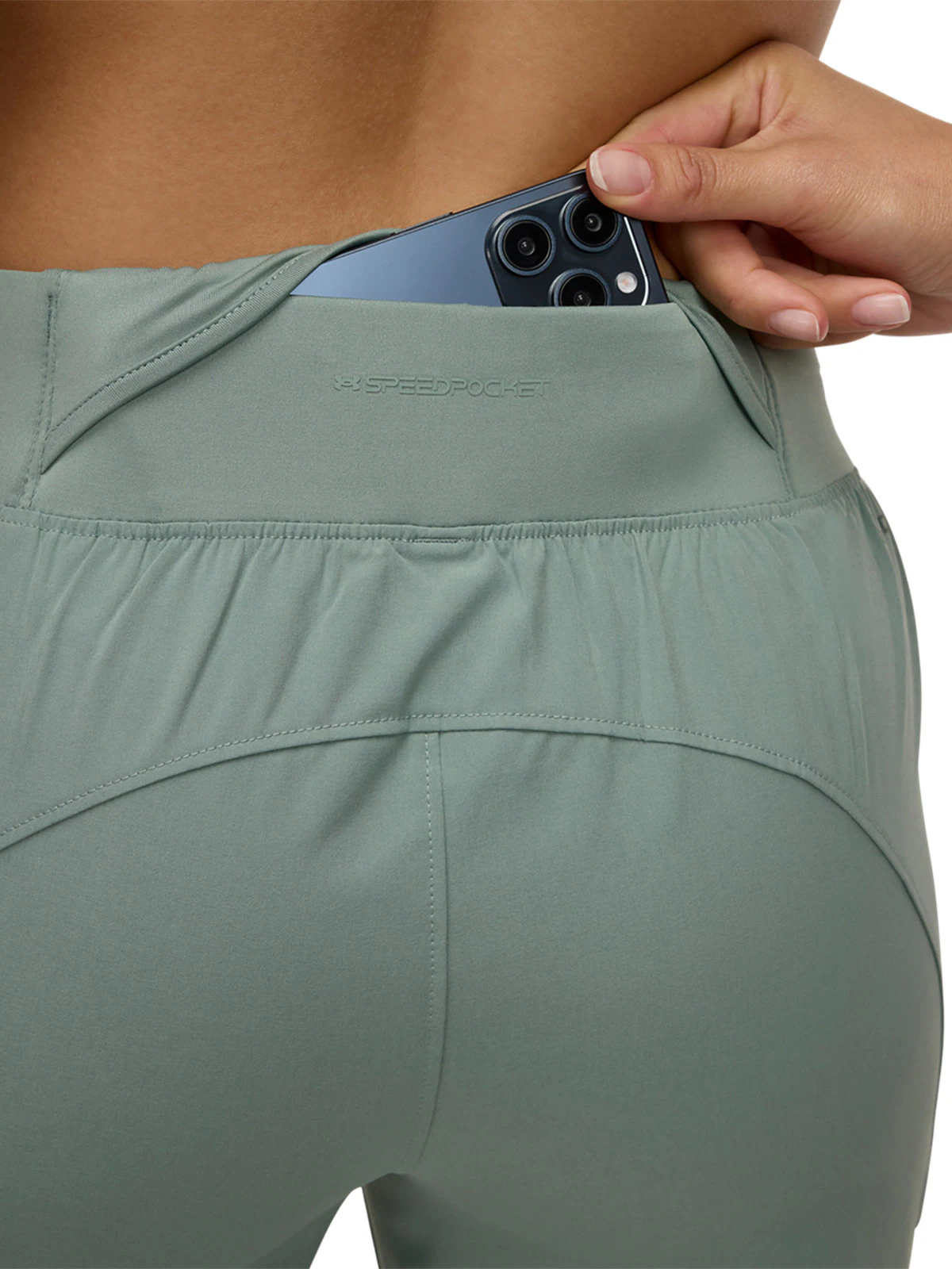 Spodnie do biegania damskie Under Armour UA OutRun the Storm Pants - zielone