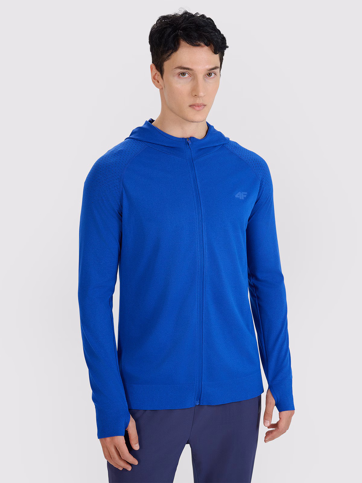 Bluza do biegania w terenie szybkoschnąca męska - szara