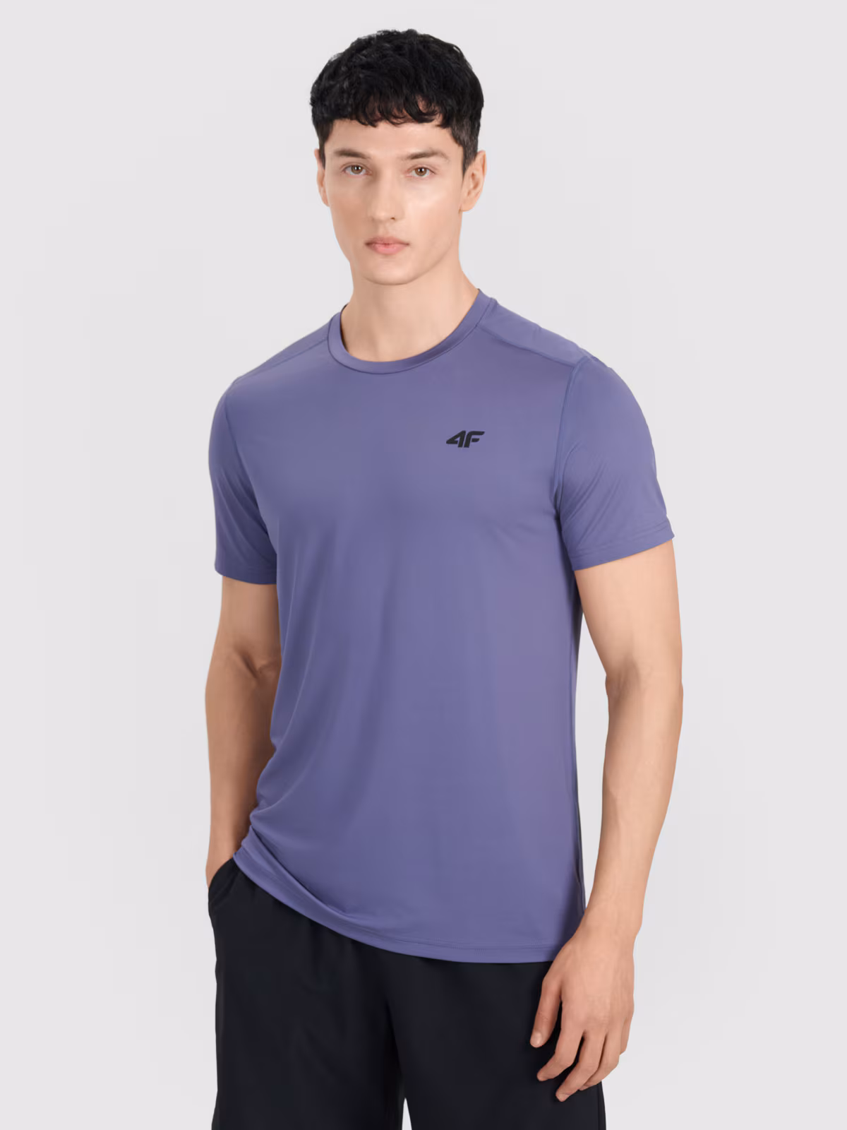 Koszulka treningowa szybkoschnąca męska - turkusowa