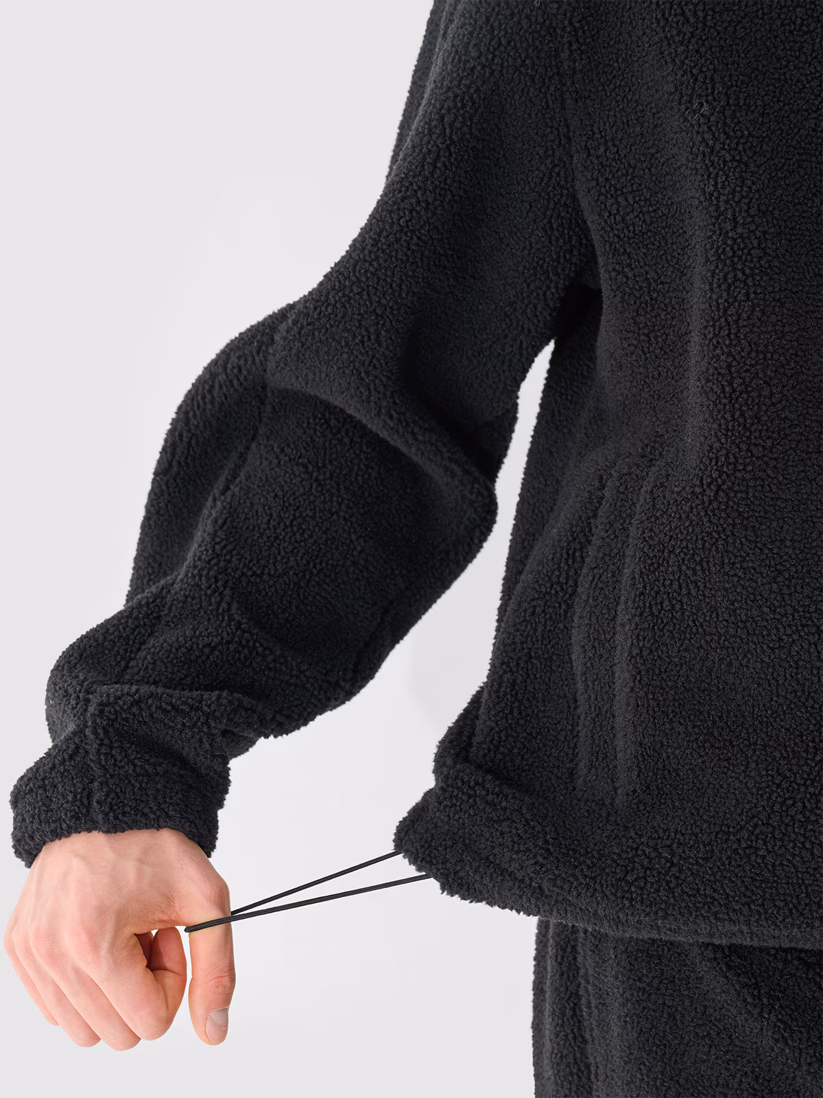 Polar sherpa nierozpinany ze stójką męski Outhorn - czarny