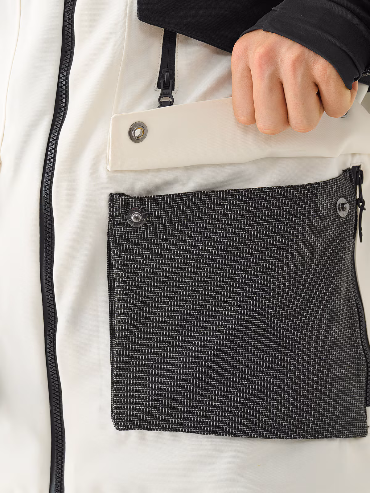 Kurtka snowboardowa membrana 10000 męska - biała