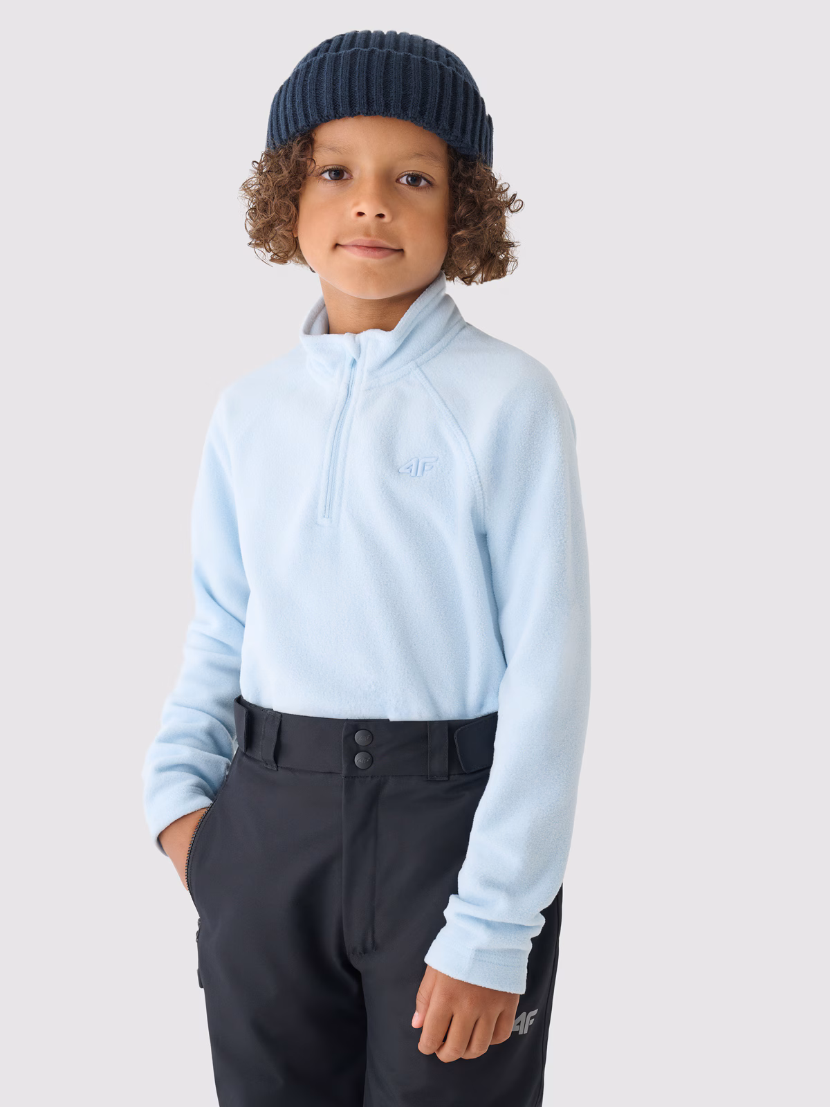 Bielizna termiczna polarowa (góra) dziecięca - niebieska