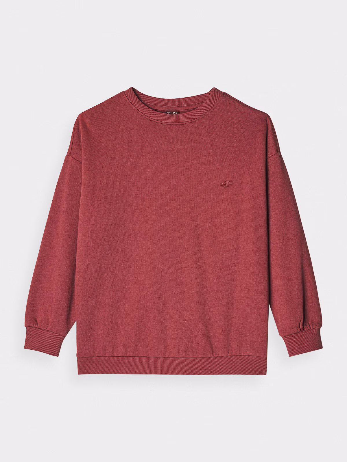 Bluza dresowa nierozpinana bez kaptura dziecięca - czerwona