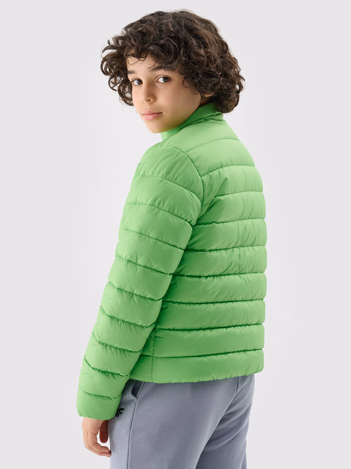 Kurtka puchowa z wypełnieniem syntetycznym chłopięca - zielona