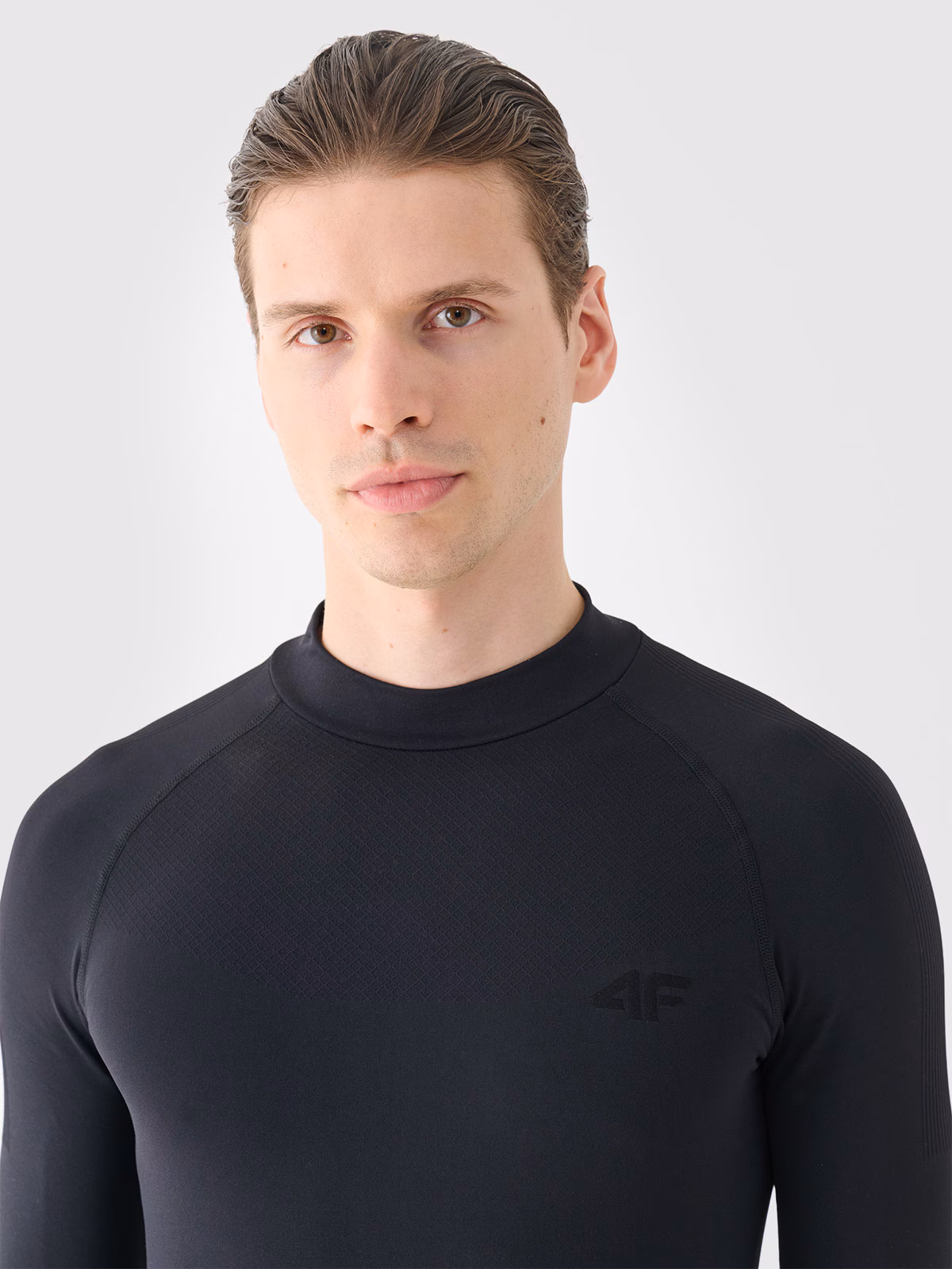 Bielizna termoaktywna bezszwowa (góra) męska - turkusowa