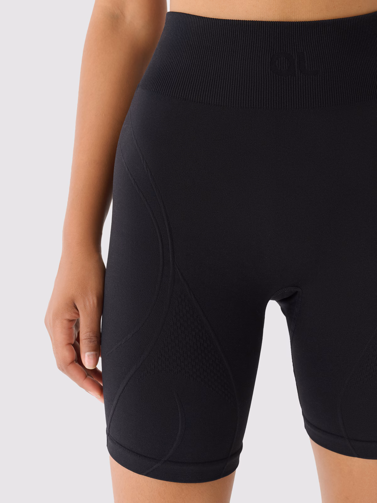 Legginsy kolarki treningowe bezszwowe 4F x Anna Lewandowska - czarne