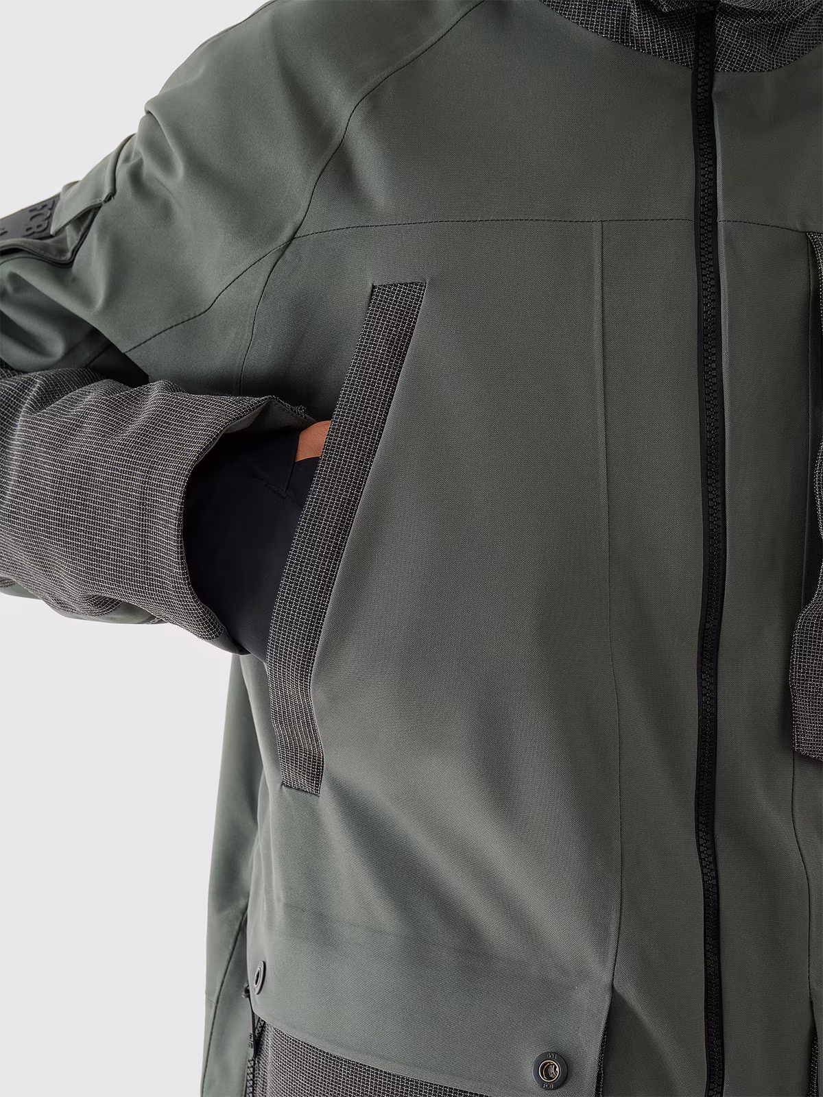 Kurtka snowboardowa membrana 10000 męska - biała