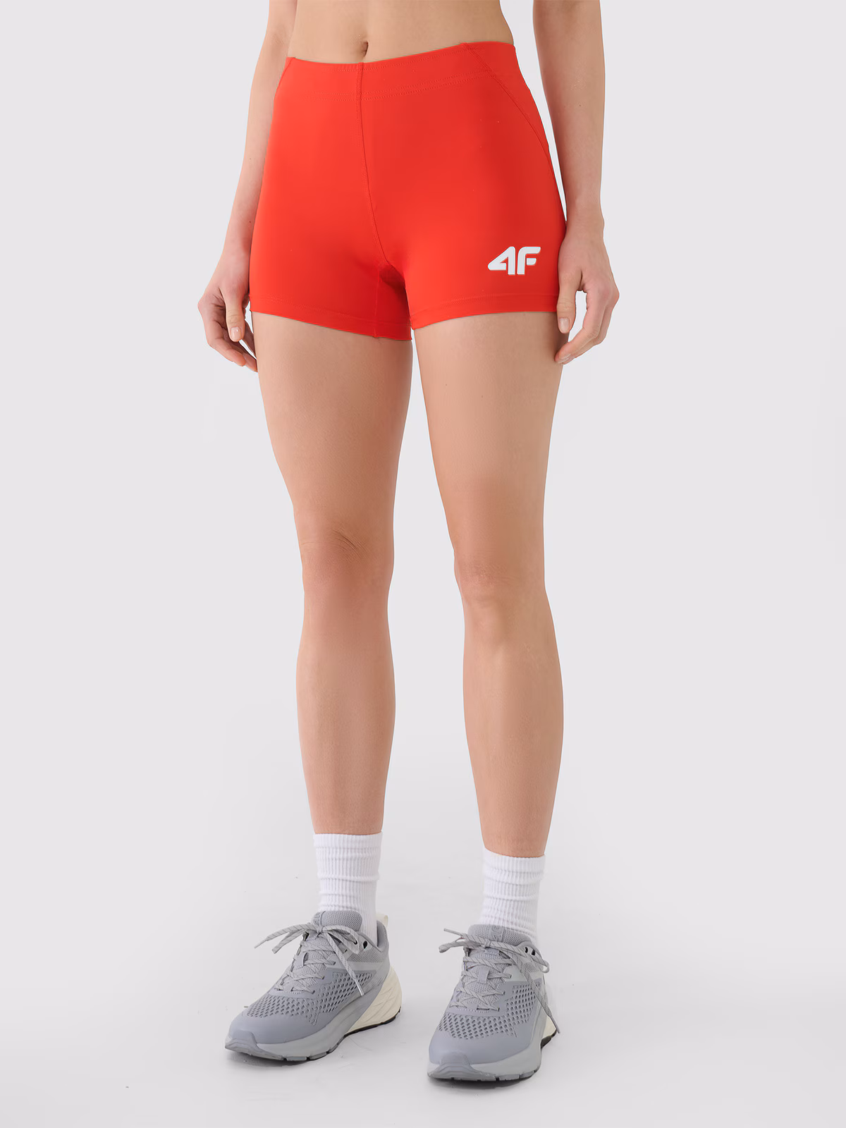 Legginsy krótkie treningowe damskie - niebieskie