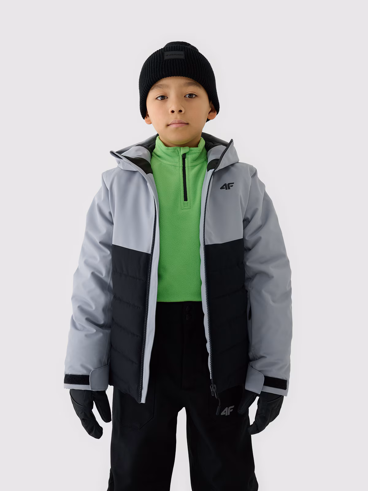 Kurtka narciarska membrana 5000 chłopięca - zielona