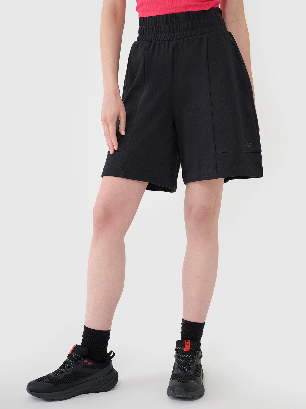 Spodenki dresowe damskie - czarne