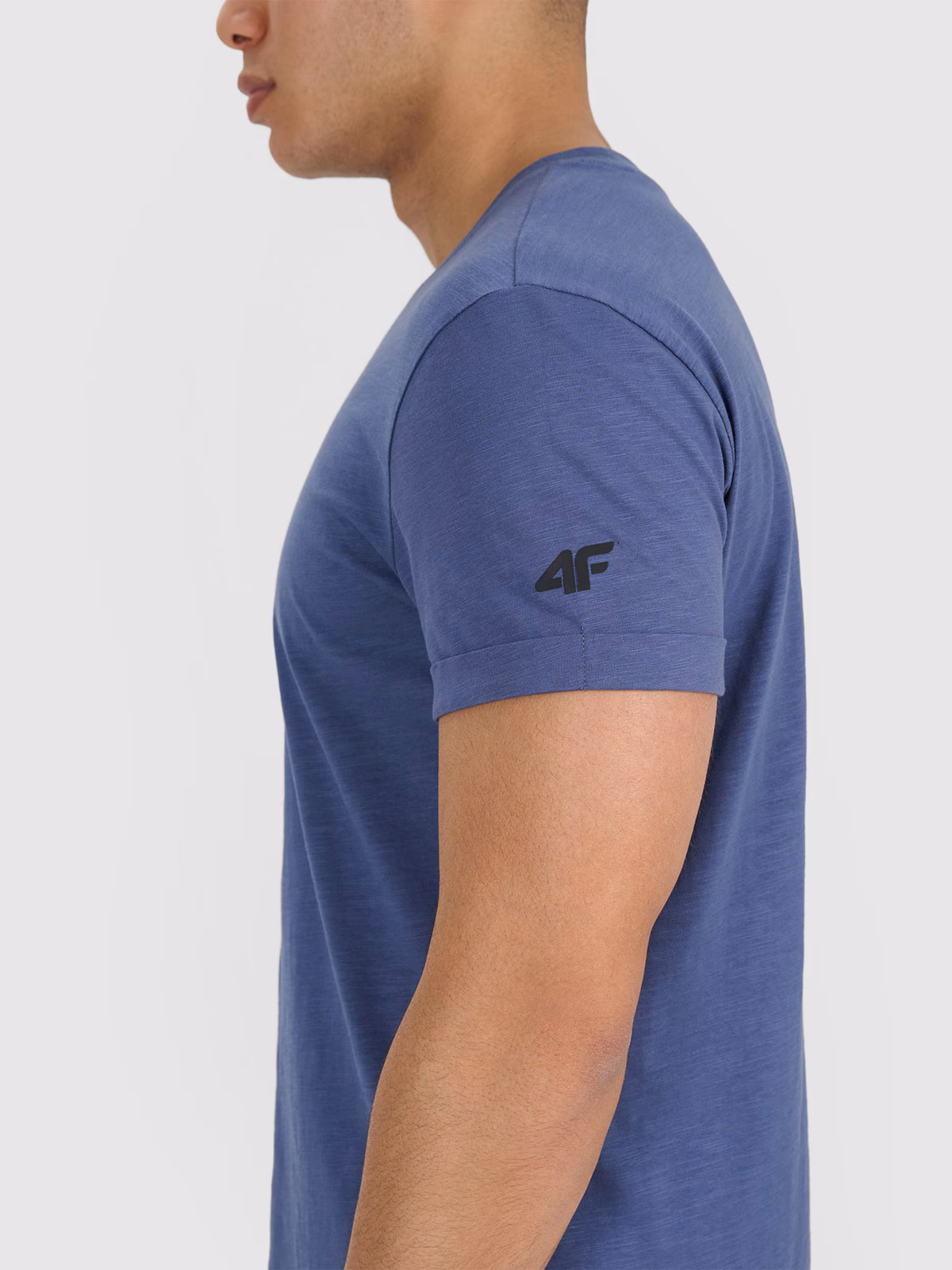 T-shirt regular gładki męski - biały