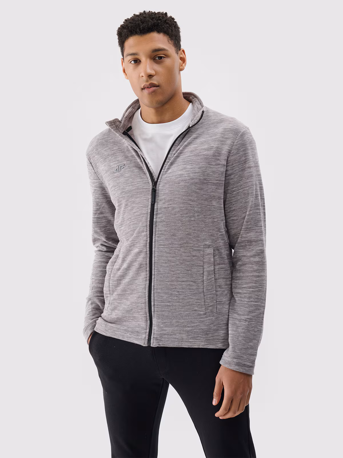 Polar ze stójką regular męski - szary