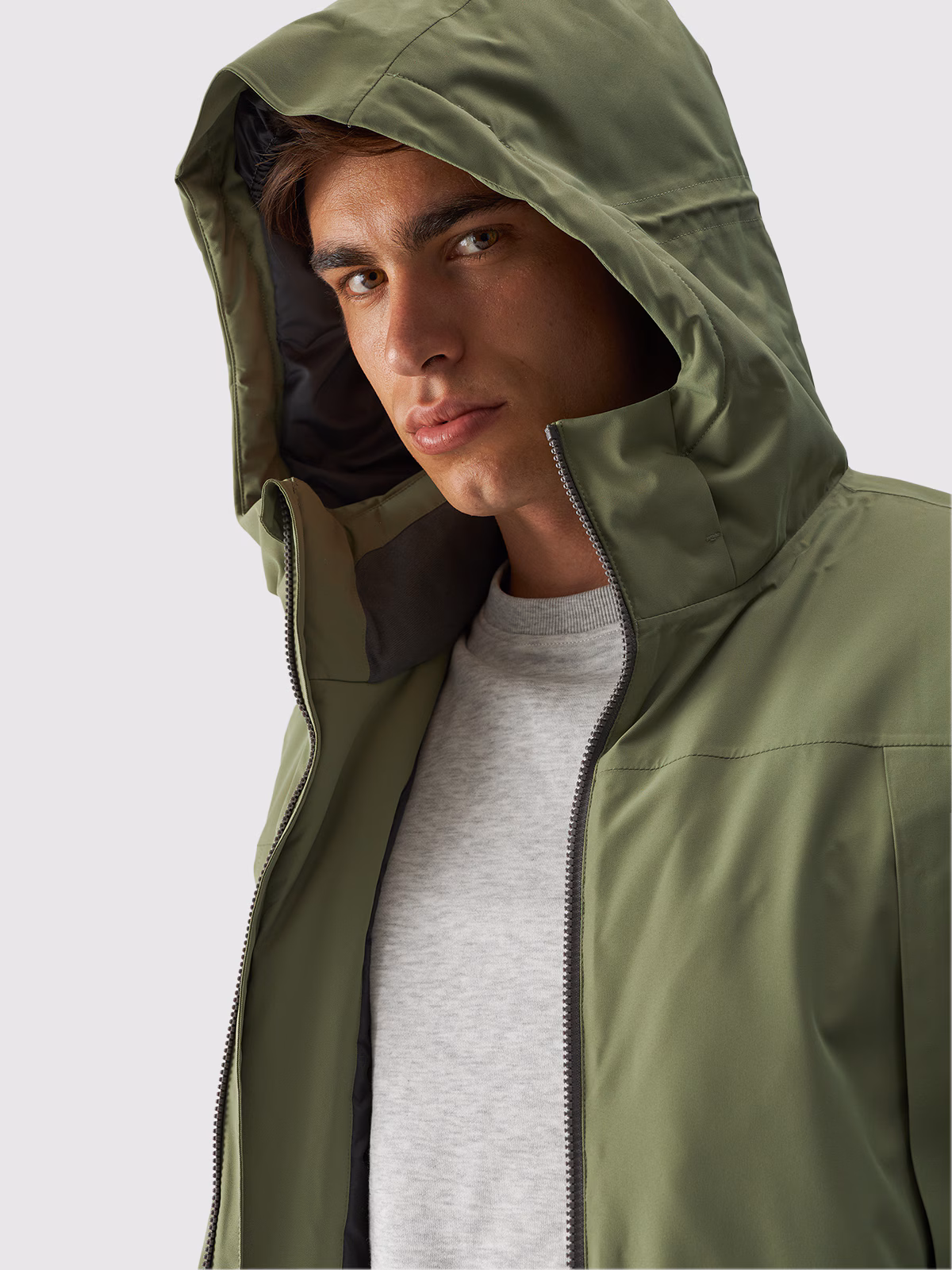 Kurtka przejściowa membrana 8000 męska - beżowa