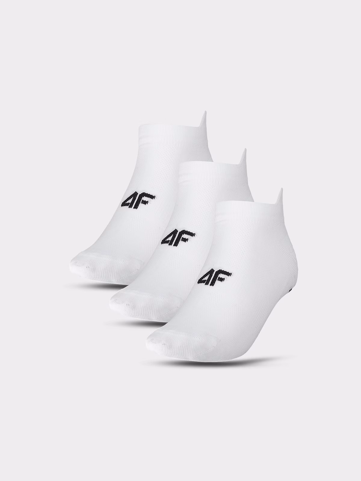 Skarpetki treningowe przed kostkę (3-pack) damskie - czarne