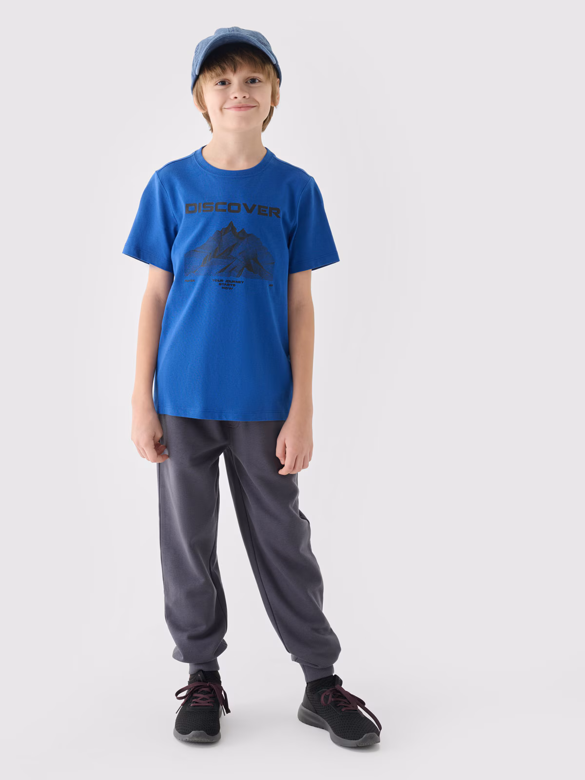 T-shirt z nadrukiem chłopięcy - żółty