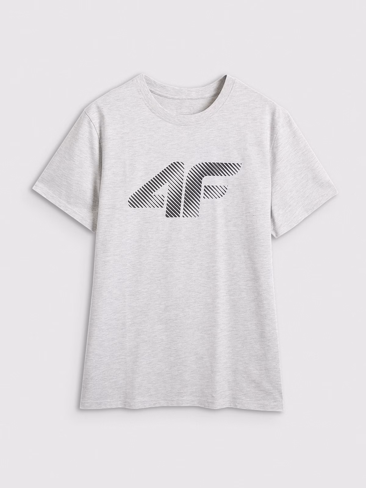 T-shirt regular z nadrukiem męski - granatowy