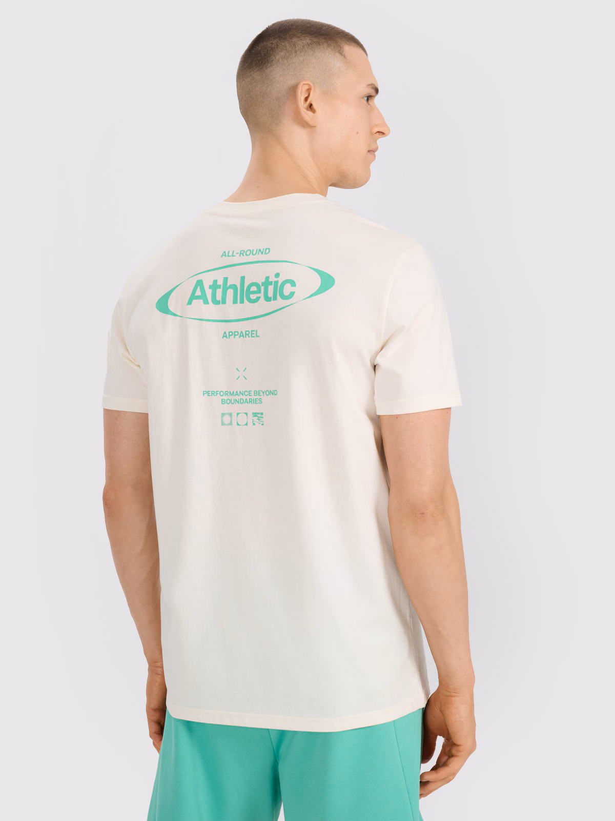 T-shirt regular z nadrukiem męski - czarny