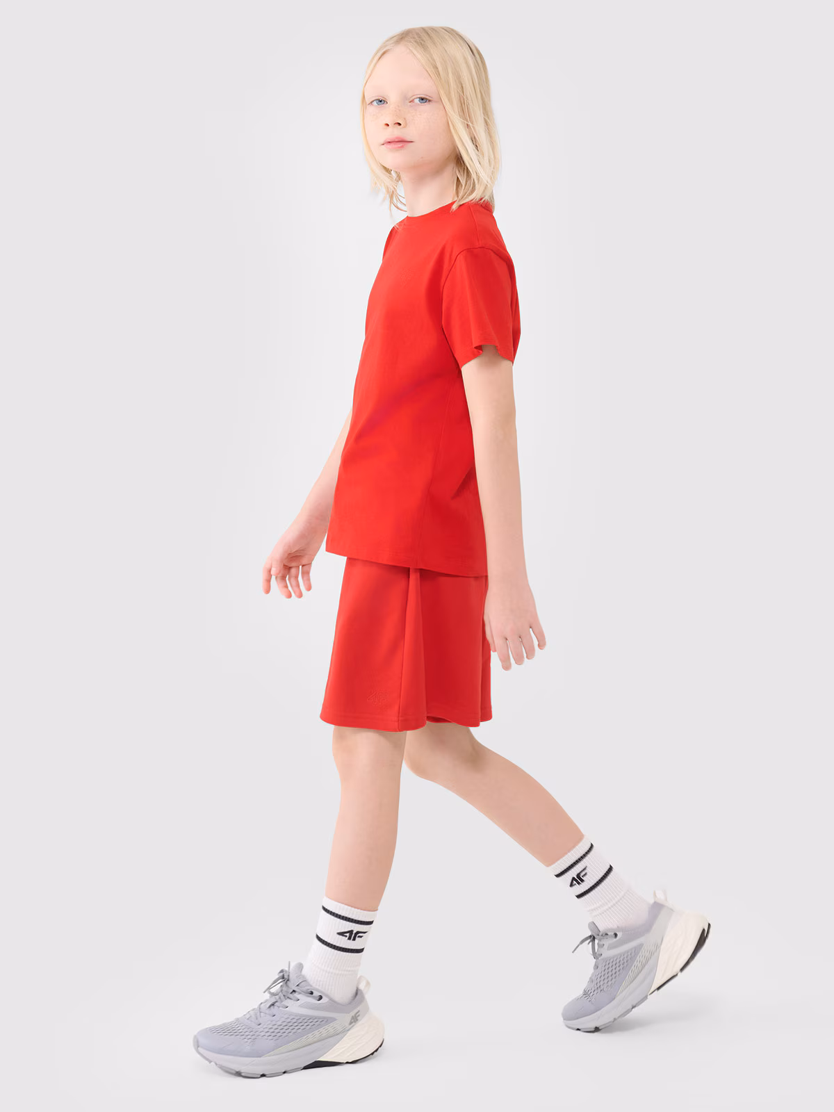 Spodenki dresowe chłopięce - czerwone