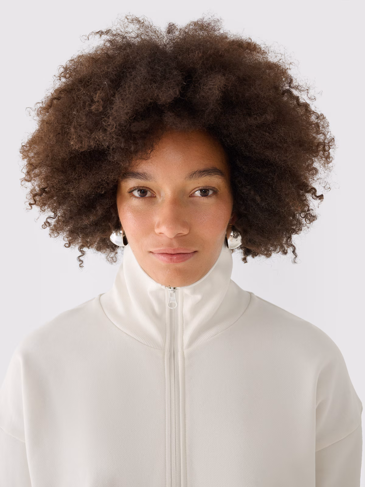 Bluza dresowa nierozpinana bez kaptura damska Outhorn - biała