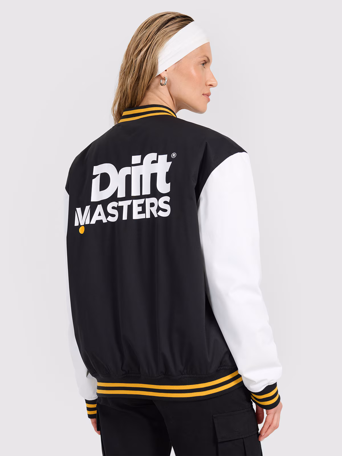 Kurtka przejściowa bomberka uniseks 4F x Drift Masters - czarna