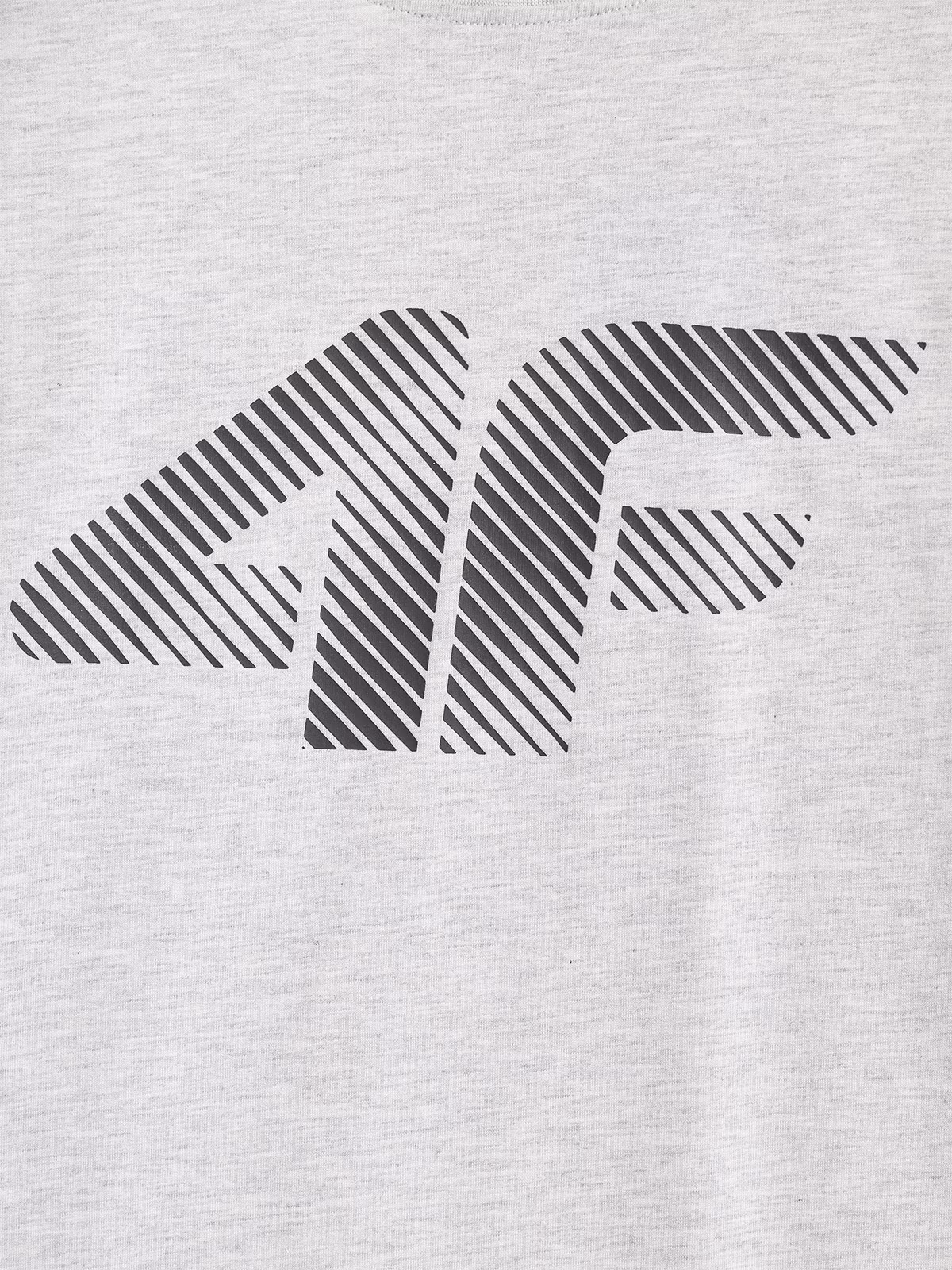 T-shirt regular z nadrukiem męski - granatowy