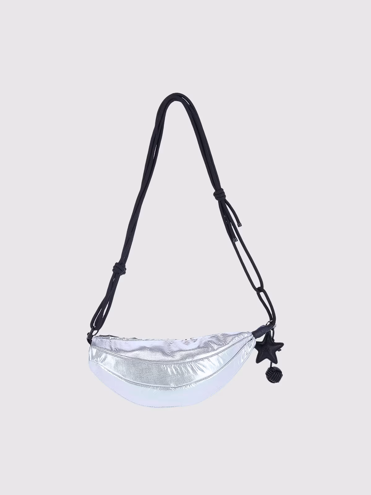 Plecak miejski z brelokiem (5 L) - srebrny