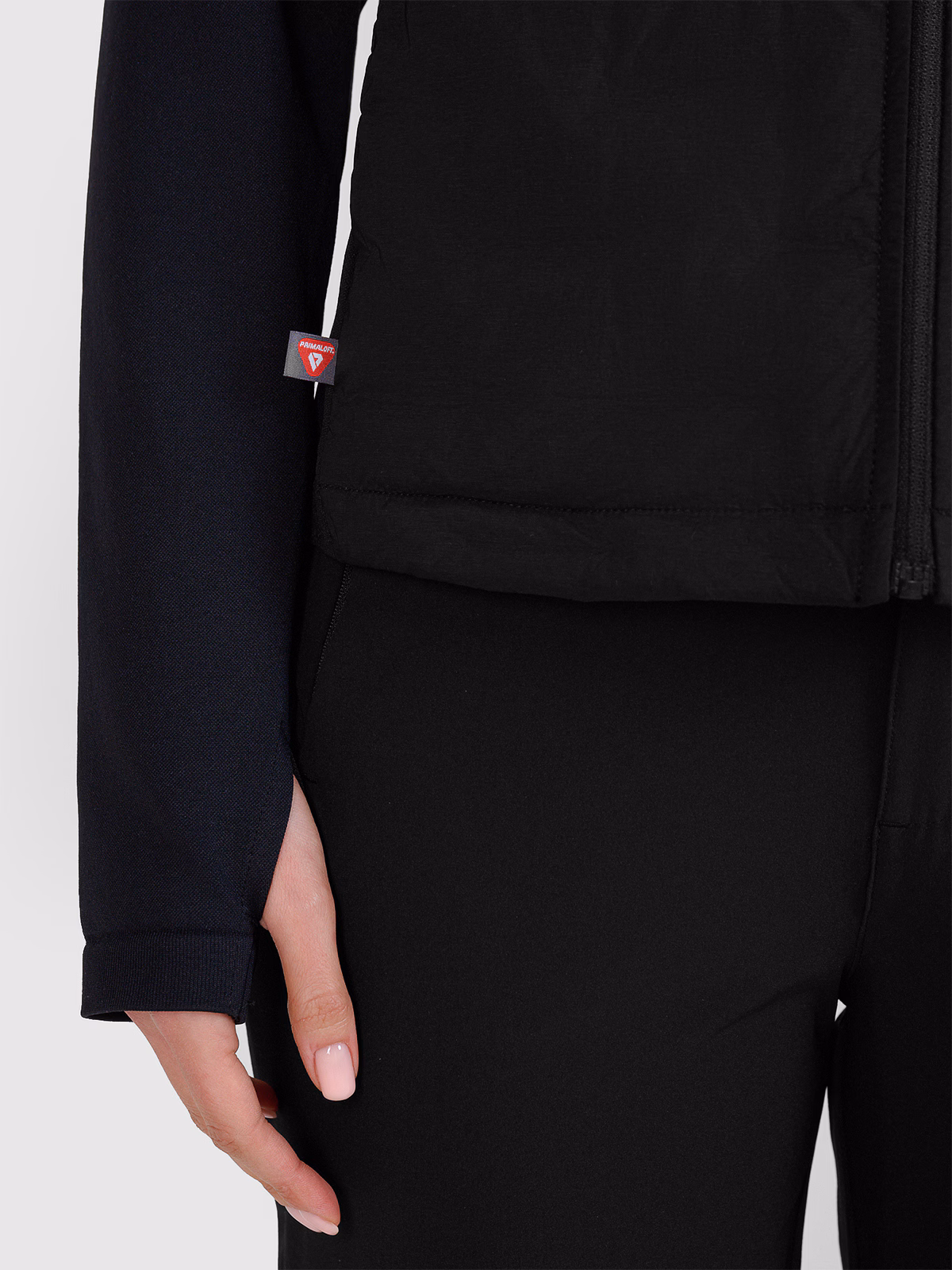 Kurtka trekkingowa z wypełnieniem Primaloft ThermoPlume damska - czarna