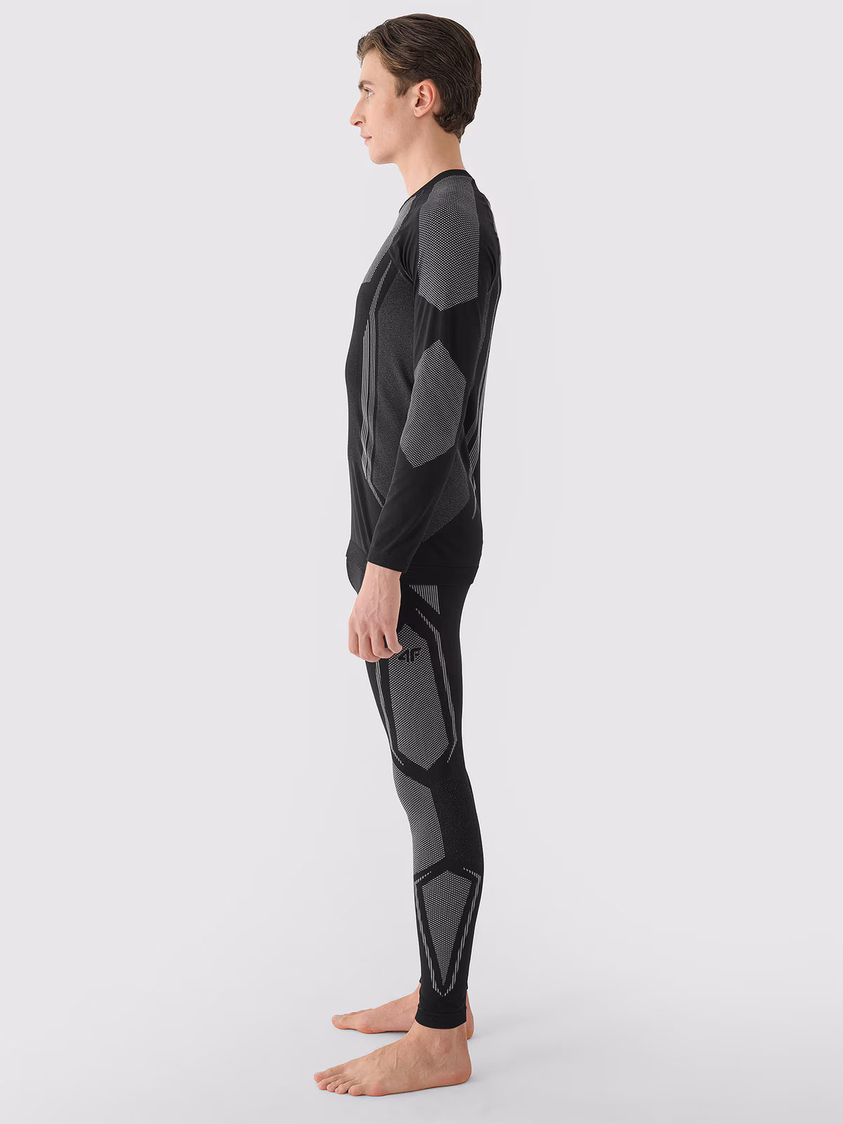 Bielizna termoaktywna bezszwowa (dół) męska - czerwona