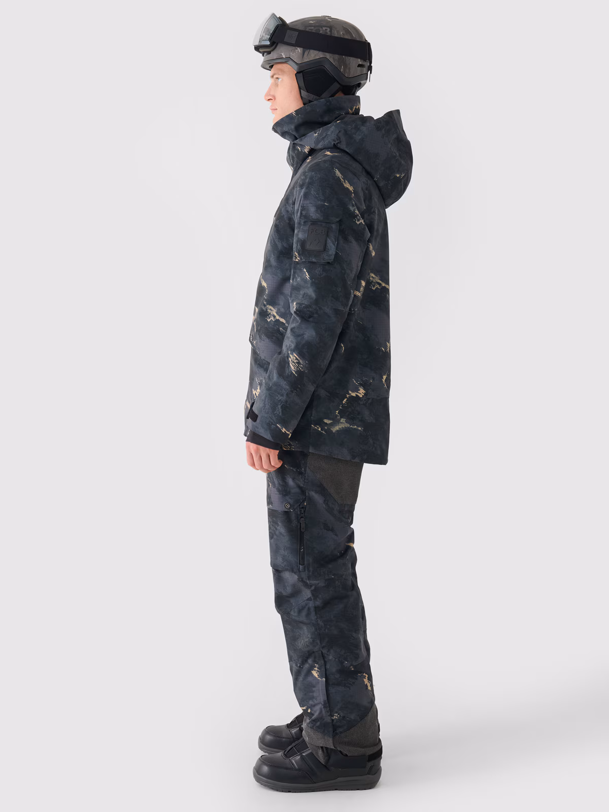 Spodnie snowboardowe membrana 10000 męskie - czarne