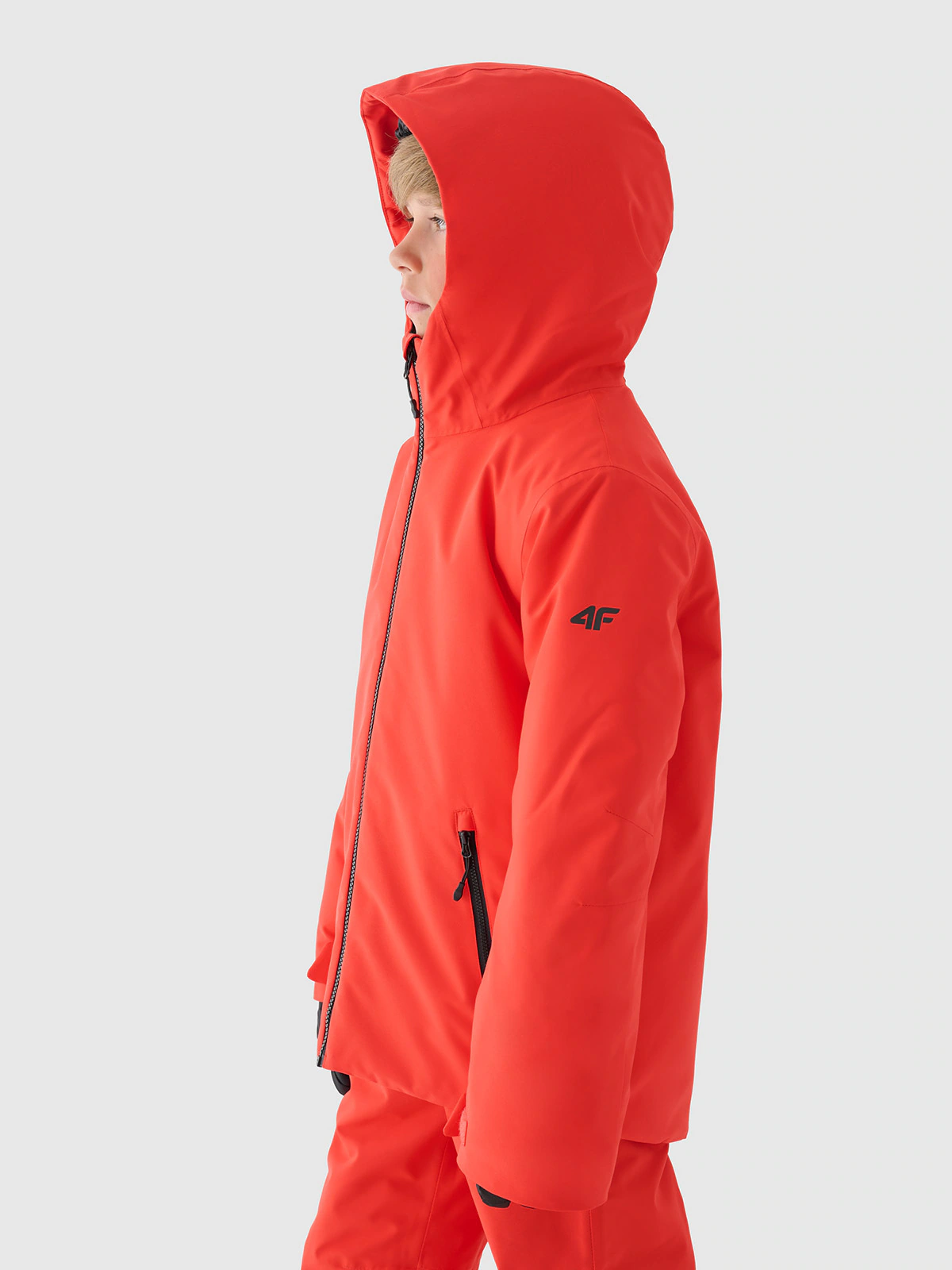 Kurtka narciarska membrana 5000 chłopięca - czerwona