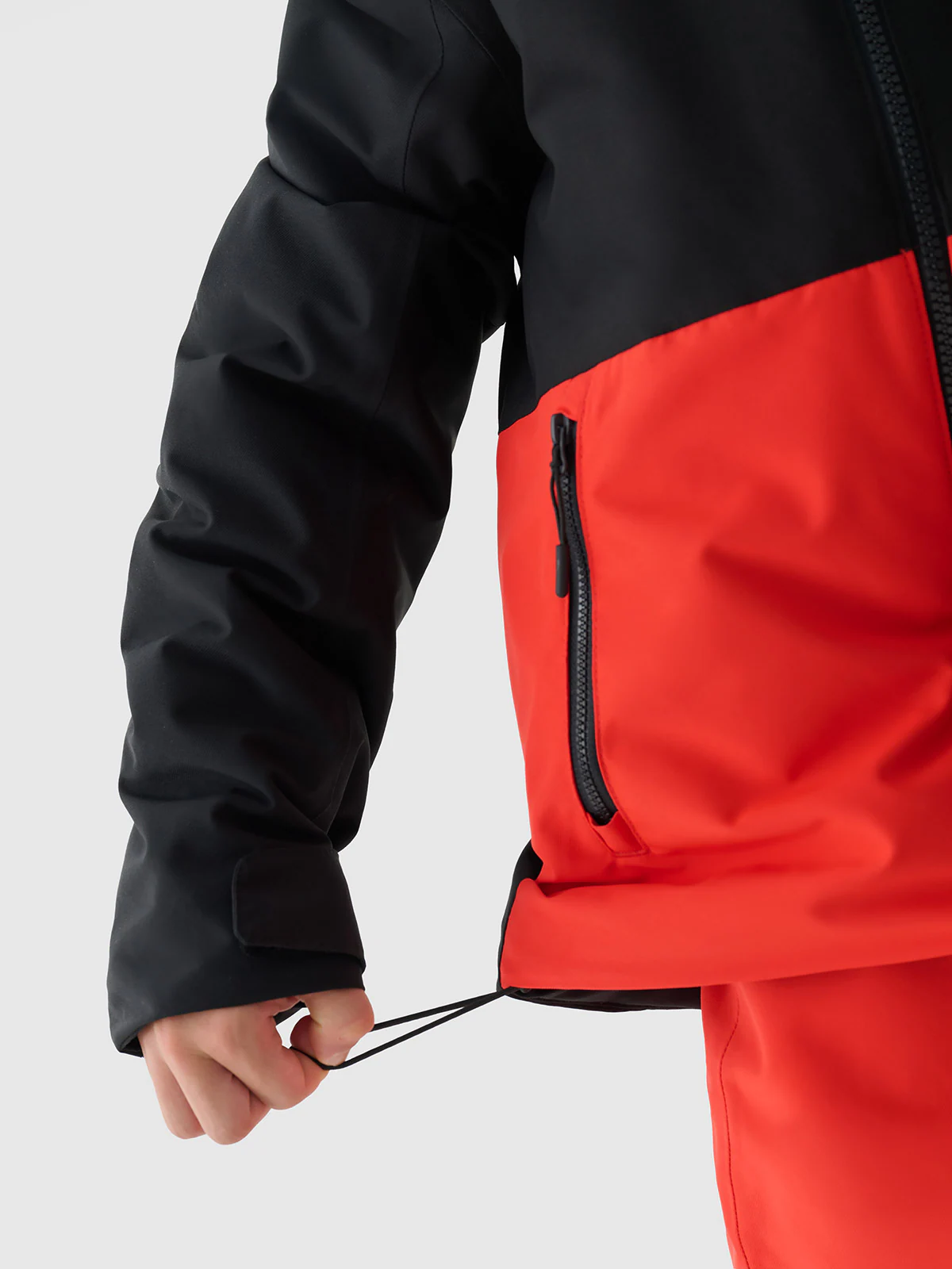 Kurtka narciarska membrana 5000 chłopięca - czerwona