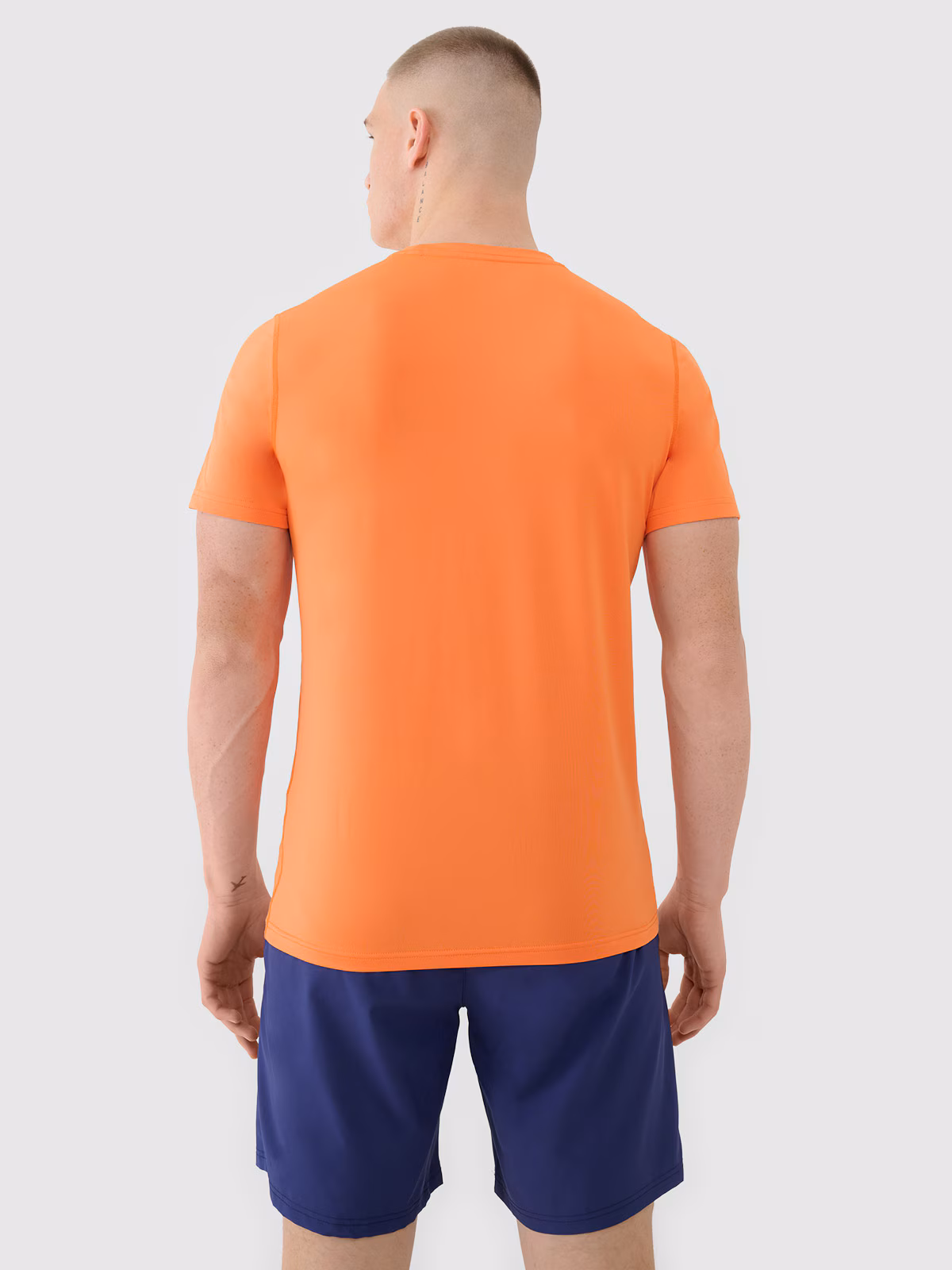 Koszulka treningowa szybkoschnąca męska - granatowa