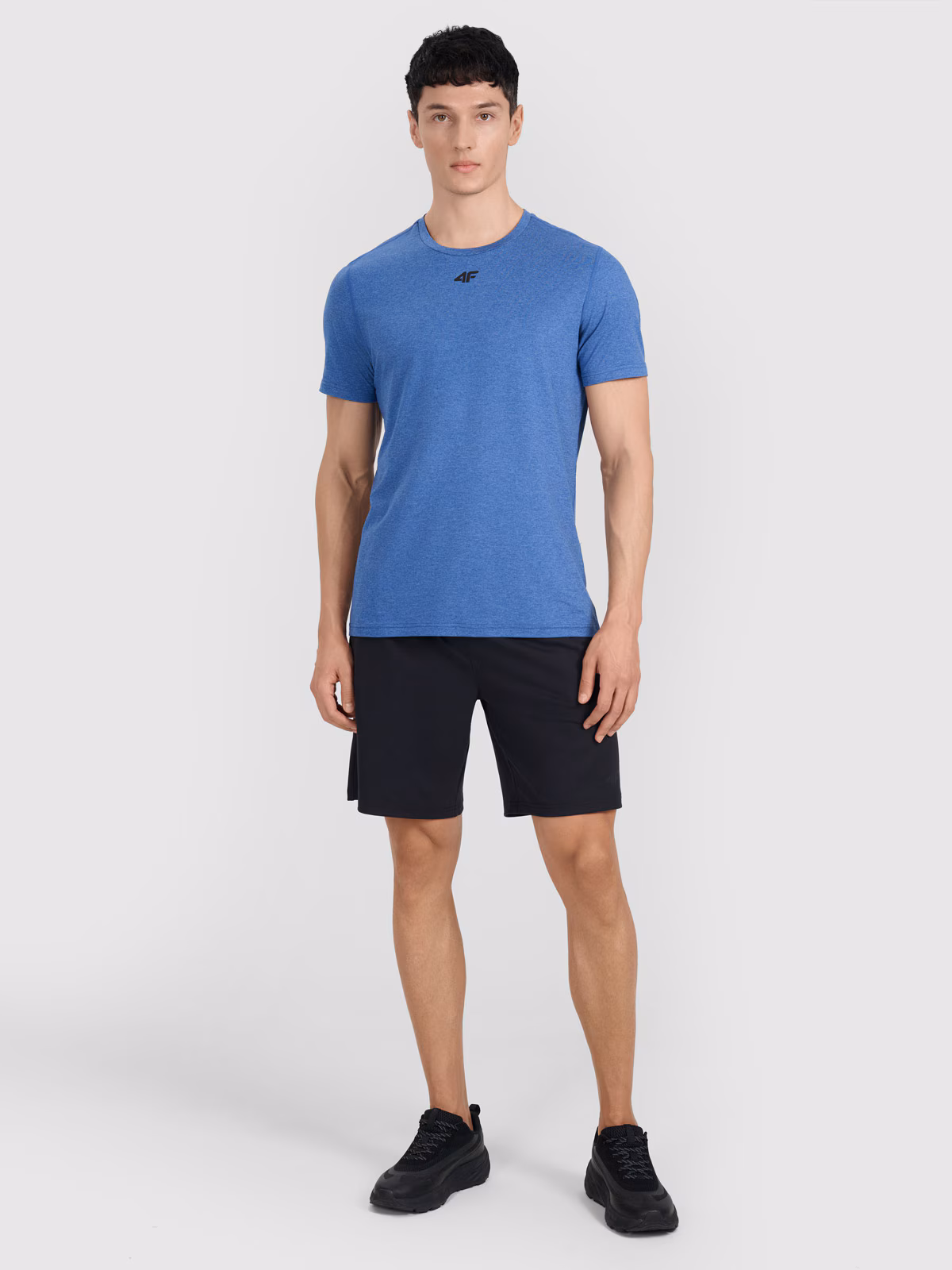 Koszulka treningowa szybkoschnąca męska - niebieska