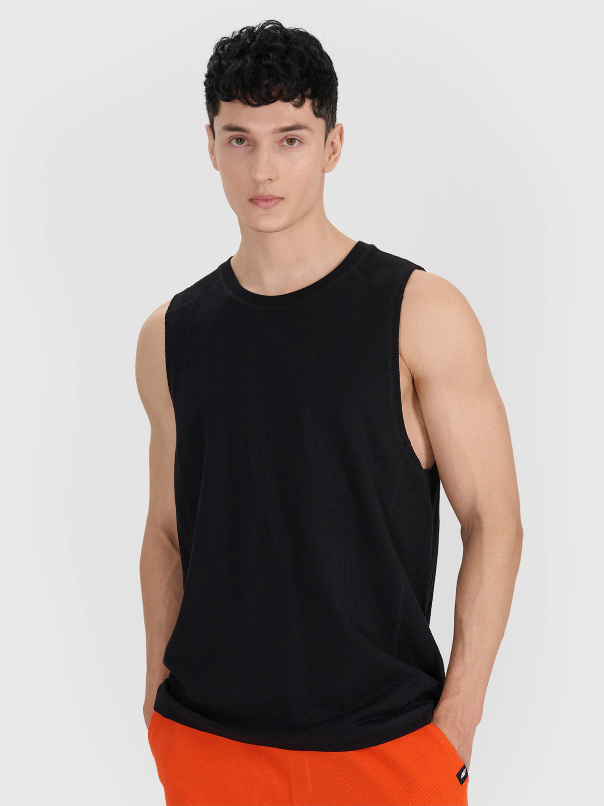 Tank top oversize męski - biały