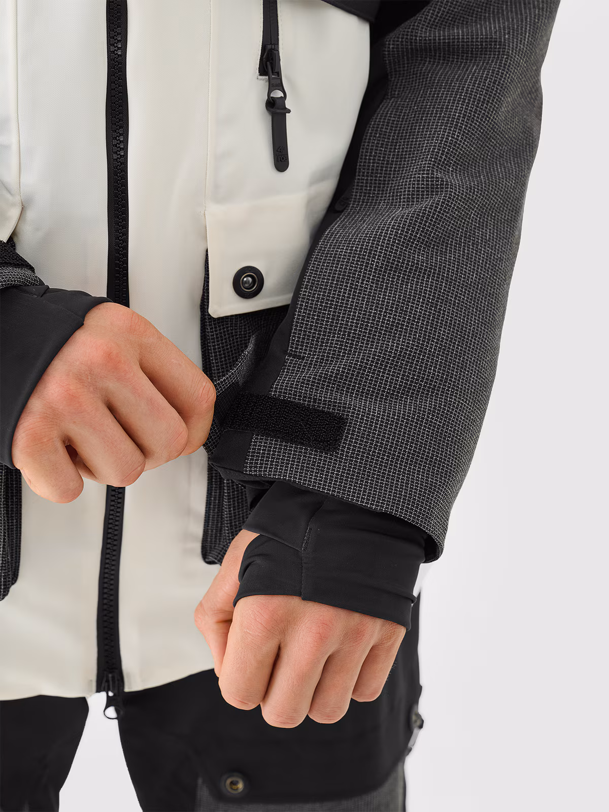 Kurtka snowboardowa membrana 10000 męska - biała