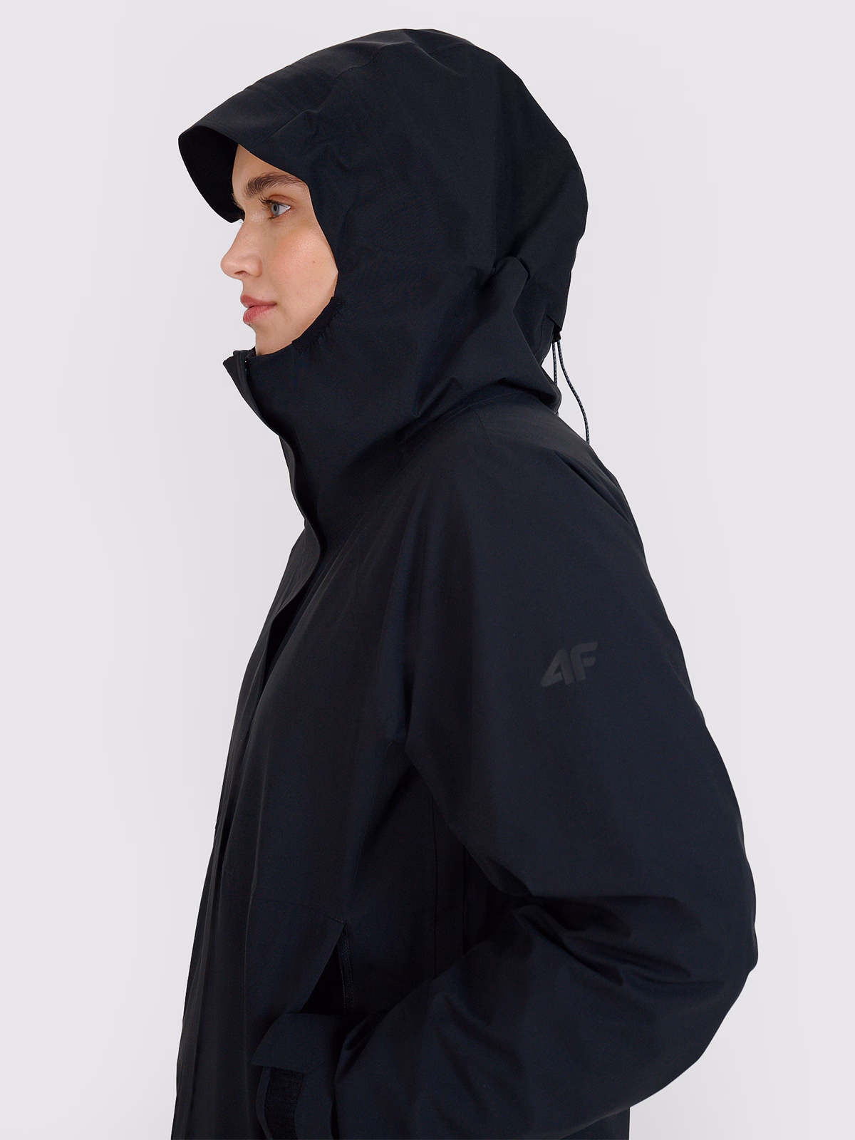 Kurtka trekkingowa membrana 15000 damska - pomarańczowa