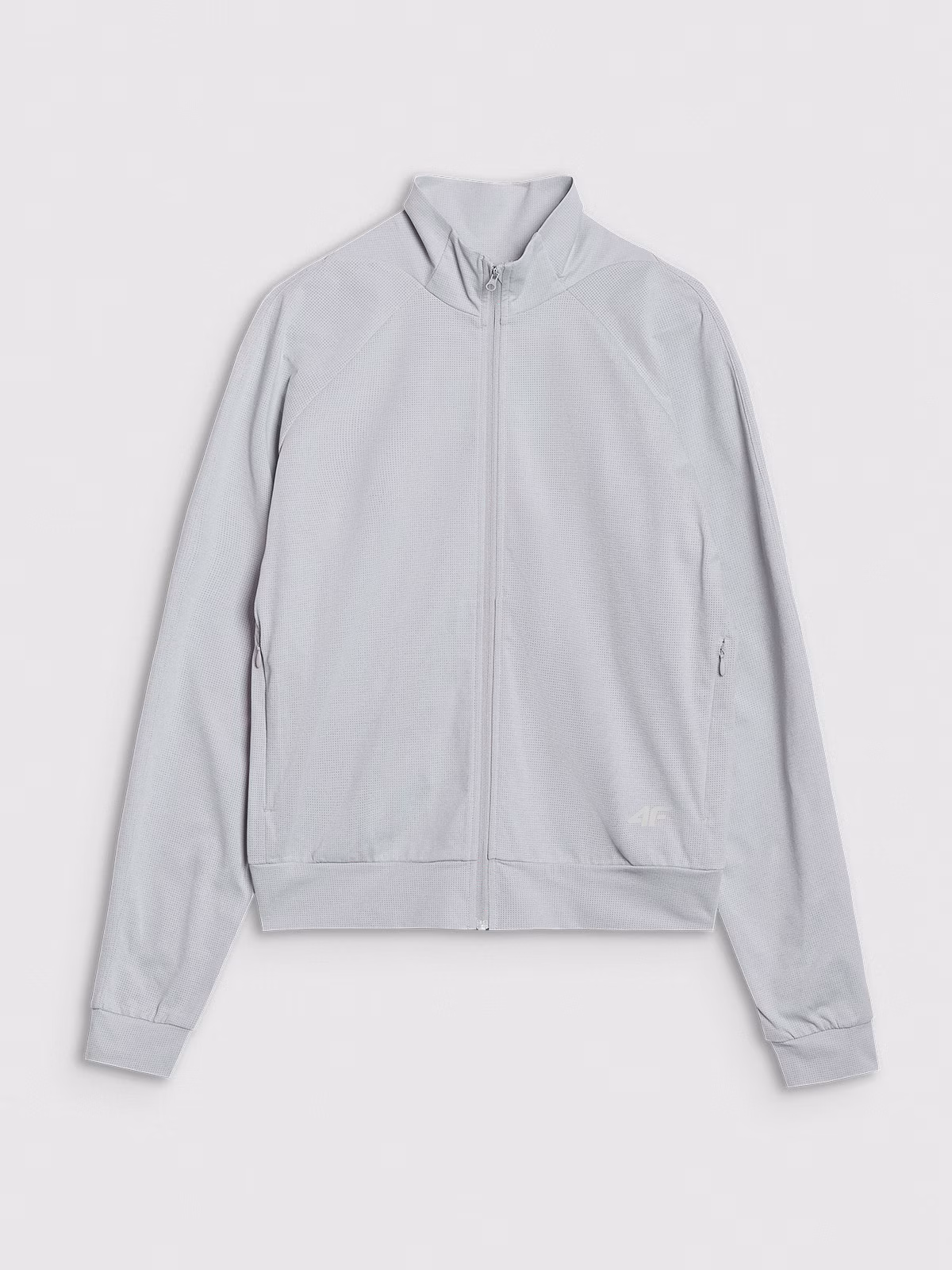 Bluza treningowa rozpinana bez kaptura męska - czarna