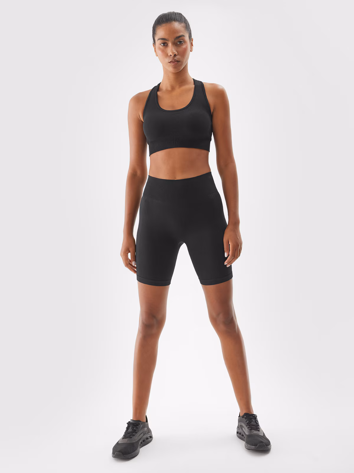 Legginsy kolarki treningowe damskie - fioletowe