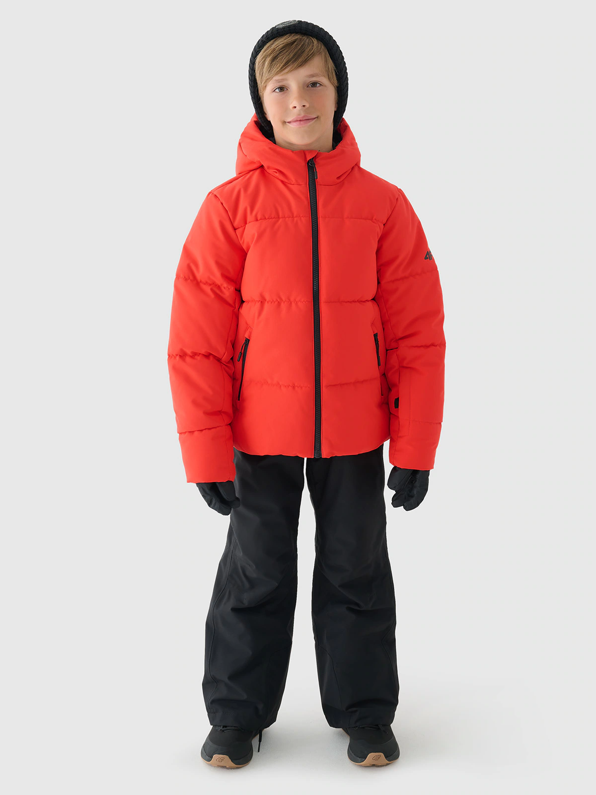 Kurtka narciarska membrana 5000 chłopięca - czerwona