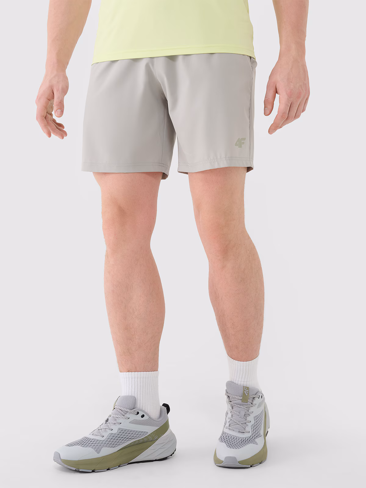 Spodenki treningowe szybkoschnące męskie - khaki