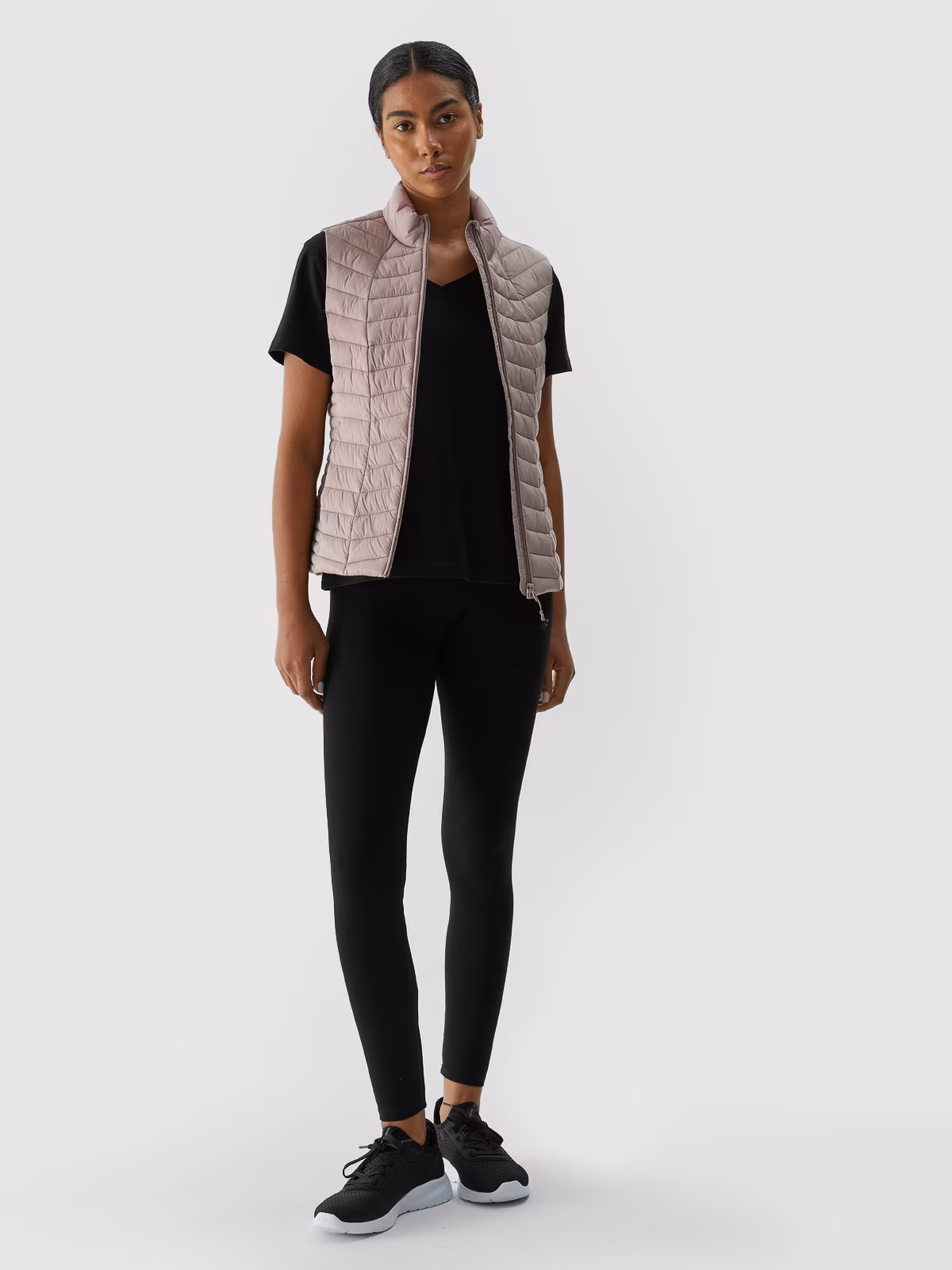 Bezrękawnik puchowy z wypełnieniem z recyklingu damski