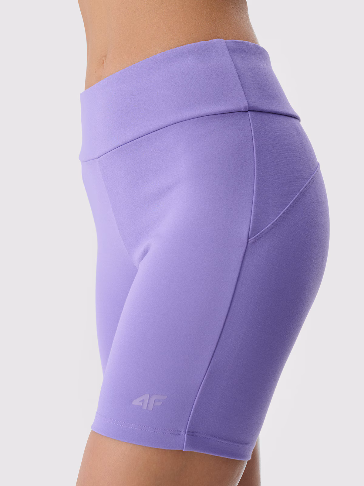 Legginsy krótkie damskie - fioletowe